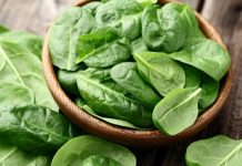 Espinafre combate a queda de cabelo