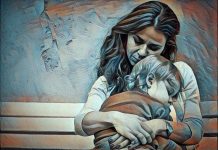 Não fique triste porque você é uma mãe solteira…. Há mulheres que têm marido e eles não ajudam em nada.