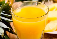 Suco de abacaxi para tornar a vida mais light.