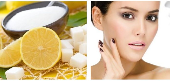 Esfoliação com limão para revelar uma nova pele.