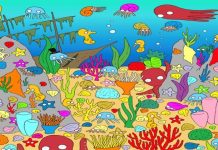 Três desafios visuais a fazer com seus amigos: encontre o peixe e os números.