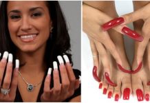 Unhas de acrílico gigantes, a nova tendência é popular em todo o mundo.