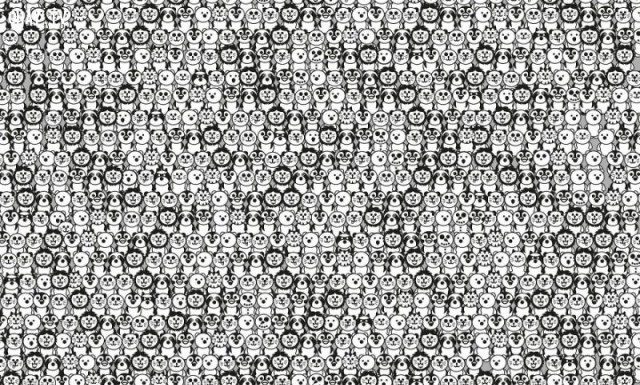 Teste seus olhos: encontre o panda