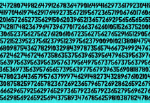 Testando sua atenção👀: Encontre 2 letras entre os números em um minuto.