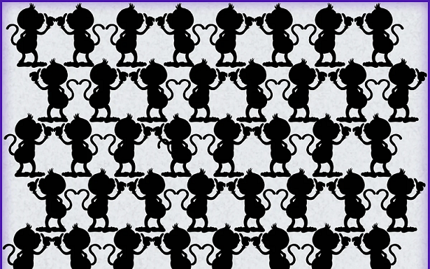 Teste de atenção: Qual macaco é diferente?