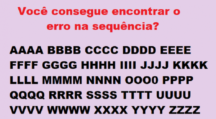 Quebra-cabeça: Nesta imagem há um erro. És capaz de encontrar?