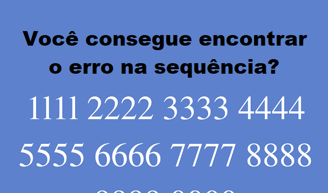 Desafio: Você consegue encontrar o erro na imagem fornecida?