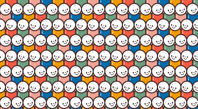 Desafio da hora: Encontre duas pessoas virando para o outro lado.