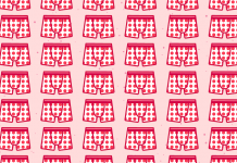 Desafio visual: encontre três cuecas de coração.