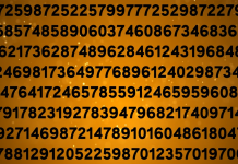 Teste de atenção plena com números: Onde está o número “465” na foto?