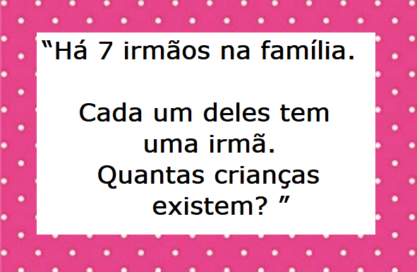 Este enigma cria muita confusão para as pessoas – você sabe quantas crianças existem?
