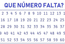 Encontre os números que faltam nestes 8 testes – são oito níveis. Desafie-se!