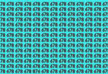 Encontre 4 números que diferem de “678” em 50 segundos. 🕒