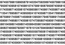 Desafio da atenção plena: nem todo mundo consegue encontrar o número 67 em menos de 05 segundos. E você?