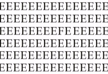 Um novo desafio testa sua visão: Localize a letra diferente em menos de 05 segundos!