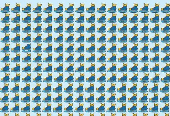 Um teste interessante de atenção! Você consegue encontrar um patim diferente dos outros?