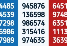 Teste de velocidade: quanto tempo leva para encontrar o número 729 entre 90 números. Você já descobriu isso?
