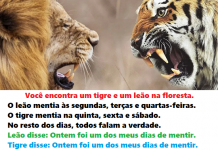 Seja um bom detetive: O quebra-cabeça do tigre e do leão confundiu os internautas. Que dia é hoje?