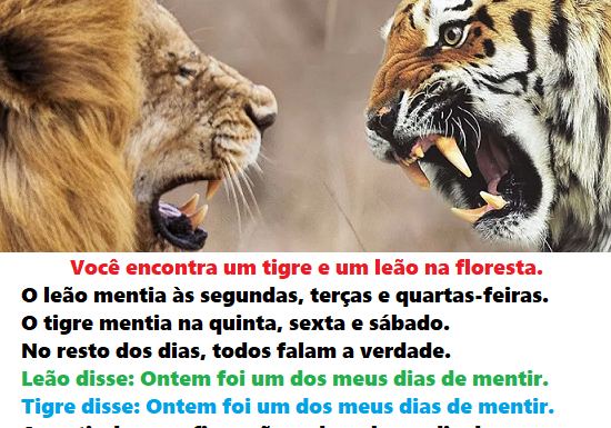 Seja um bom detetive: O quebra-cabeça do tigre e do leão confundiu os internautas. Que dia é hoje?