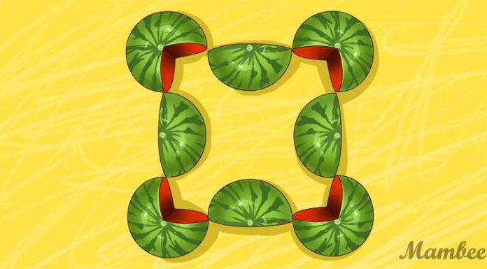 Quantas melancias tem na foto? Este quebra-cabeça pode identificar o lado dominante do seu cérebro.