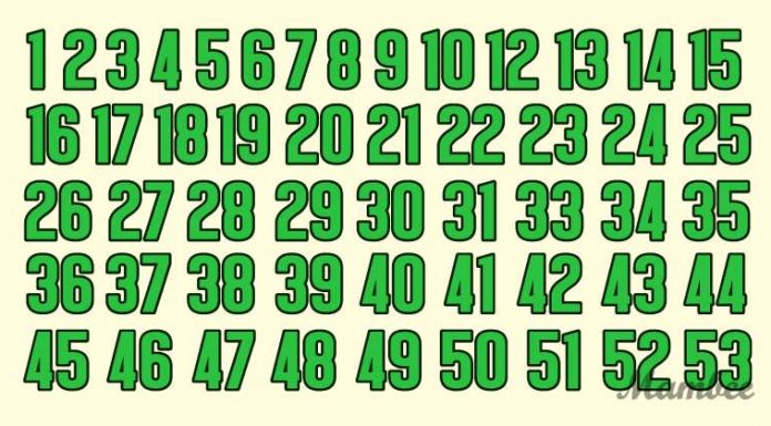 Parece uma sequência regular de números, exceto que não é! Você pode encontrar 2 erros?