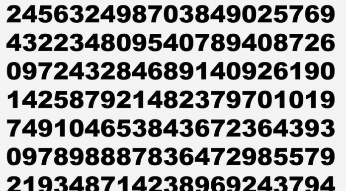 Teste de percepção de meio minuto: Encontre o número 765😊