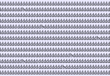 As letras “b’s” estão escondidas entre os “d’s”, e pode demorar um pouco para encontrá-las.