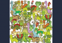 Encontre a tartaruga entre os dinossauros, o desafio visual (nível de especialista) que poucos conseguem resolver