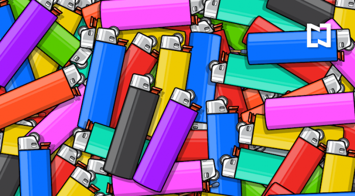 Desafio visual: encontre os 5 fósforos escondidos entre os isqueiros