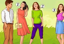 Teste intuitivo: Em qual das mulheres o homem está interessado?