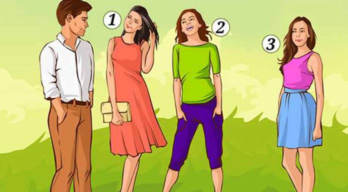 Teste intuitivo: Em qual das mulheres o homem está interessado?