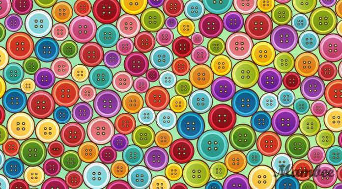 Olhe mais de perto: você consegue identificar um botão estranho aqui? Há quem ouse ser diferente!