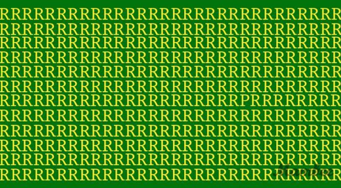 Há uma letra P escondida entre os Rs, você consegue identificá-la facilmente?