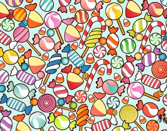 Você consegue identificar um grão de café entre os doces e pirulitos?