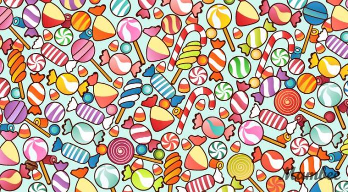 Você consegue identificar um grão de café entre os doces e pirulitos?