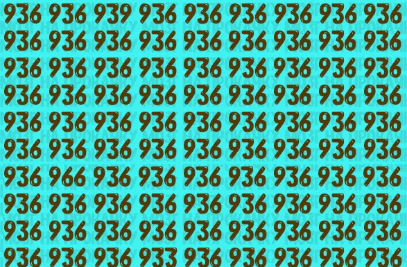 Encontre alguns números que diferem de “936” em 25 segundos. 🕑 Desenvolvemos a sua atenção