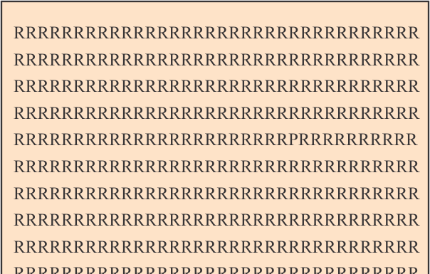 O melhor terá sucesso em 10 segundos, e você? Quão rápido você consegue encontrar a letra “P”?