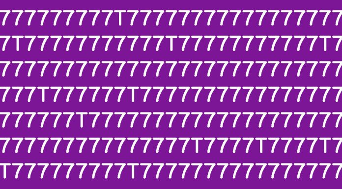 Somente pessoas com alto QI podem encontrar todos os T em menos de 10 segundos