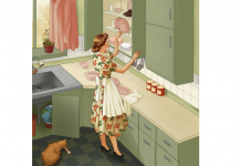 A sala de jantar tem cinco coisas irracionais: Você encontrou todas elas? 🕕