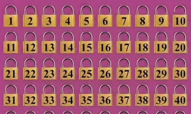 Exercite sua mente:🧠Quantas fechaduras abertas você localizou na imagem?