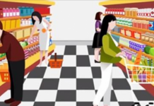 Pense rápido: Você pode dizer pelas imagens da câmera quem está roubando da loja?