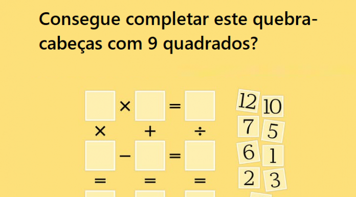 Enigma: você tem astúcia para completar este quebra-cabeça de nove quadrados?