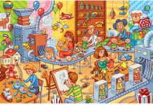 Verifique a atenção: Encontre os 15 objetos escondidos na loja de brinquedos