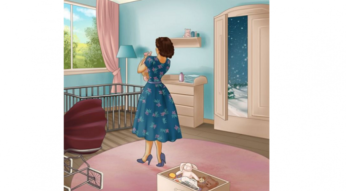 O quarto deste bebê tem cinco coisas estranhas. 👼Você as encontrou ?!