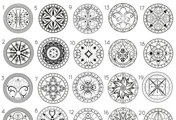 Encontre as dimensões ocultas de sua personalidade, escolhendo uma das formas de mandala.