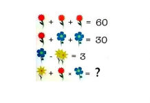Desafio visual de matemática: encontre o número que falta.