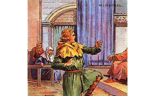 O menestrel (poeta medieval) perdeu sua harpa: ajude a encontrar!😎