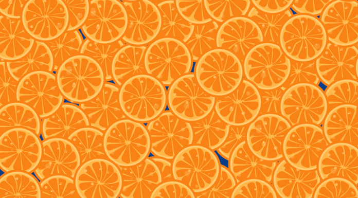 Desafio visual: Encontre quatro sashimis entre as laranjas.