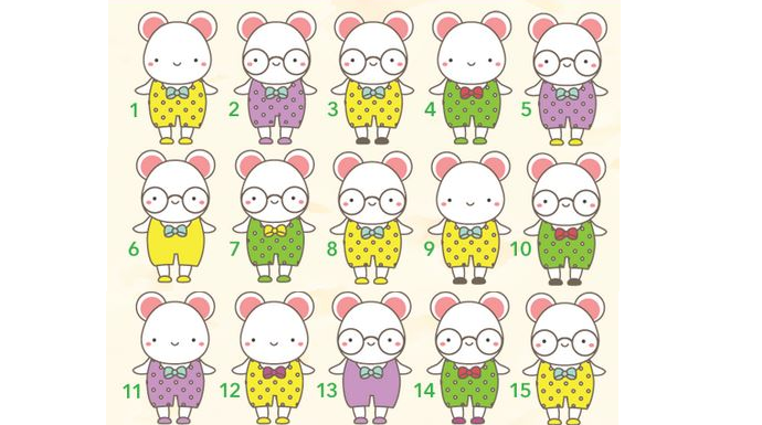 Jogue e treine sua acuidade visual: Encontre os dois iguais.