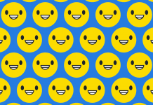 Três rostos sorridentes estão sem um dente. Você pode nos ajudar a encontrá-los?